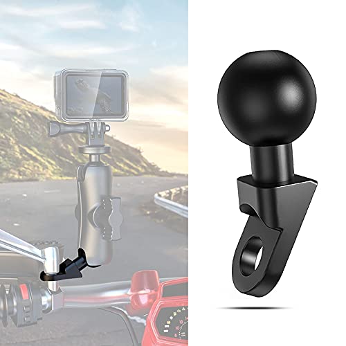Motorcycle Phone Mount Adapter with 1” Ball, Rear View Mirror Mount for Secure Phone Holding, Compatible with RAM Mount & 1 Inch Ball Socket