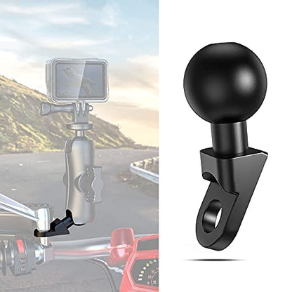 Motorcycle Phone Mount Adapter with 1” Ball, Rear View Mirror Mount for Secure Phone Holding, Compatible with RAM Mount & 1 Inch Ball Socket