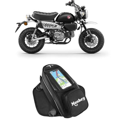 For Monkey 125 DAX ST 125 2025 2024 2023-2018 Accessories Fuel tank bag Motorcycle fuel tank bag Tank bag Travel fuel tank bag Waterproof large capacity navigation bag (Monkey125) - color: Monkey125