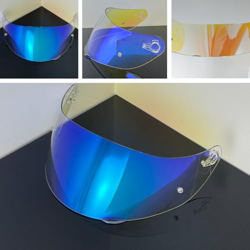 902 Helmet Visor Replacement,Motorcycle Helmet Face Shield for ILM 902,902L,902BT (Revo Clear Blue-Day&Night Use) - color: Revo Clear Blue-day&night Use