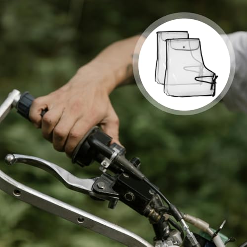 Motorcycle Handlebar Muffs Waterproof Windproof Handlebar Cover for Motorbike Oversized Hand Warmers Easy Install 15.74 X 11.81 X 1.57 in 2 Pcs