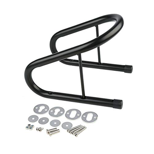 TCMT 6.5" Black Motorcycle Tire Wheel Chock Removable Cycle Trailer Scooter