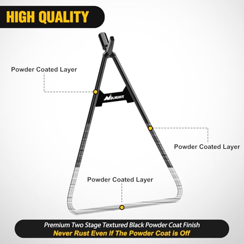 Nilight Dirt Bike Kickstand Holder, Universal Motorcycle Triangle Side Stand for 80-500cc Supermoto Motocross Enduro Pit Bike Black - color: Motorcycle Triangle Side Stand