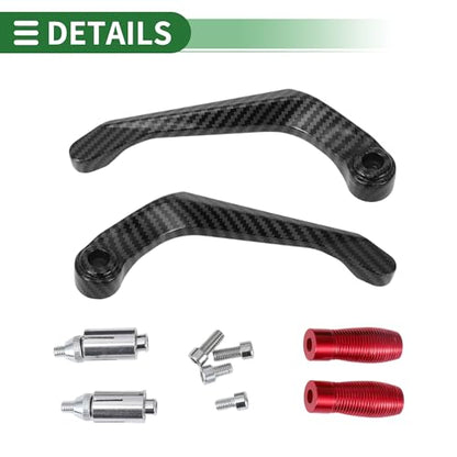 7/8" 22mm 15/16" 24mm Motorcycle Hand Grips Cover Kit Aluminum Alloy Rubber Handlebar Grips Diamond Pattern Side Checkered Diamond Pattern Red - color: Red