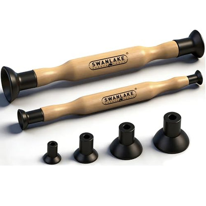 SWANLAKE Valve Lapper Set With 4 Suction Plates | Durable rubber cups for repeated use, comfortable grip, ideal for valve seat lapping with compound
