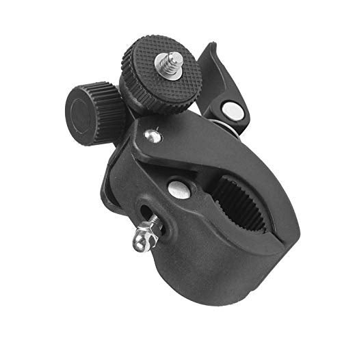 2 Pack Sports Camera Bike Mount Handlebar Clamp Clip Stand Base with 1/4 Screw Adapter for Gopro Hero DJI Osmo Insta360 Motorcycle Bicycle Action Cam Dash GPS Field Monitor Lights