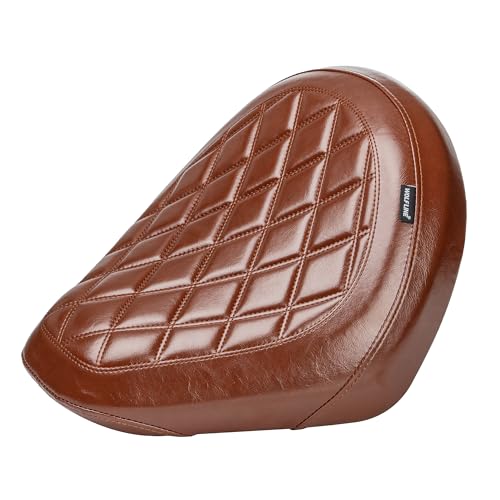 Motorcycle Rider Comfort Seat Fit for CMX1100 Rebel 1100 2021 2022 2023 2024 2025 2026, Leather Front Driver Saddle Solo Cushion Pad, Brown Stitching - color: Front - Brown-A