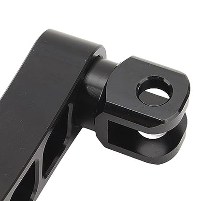Motorcycle Foot Pegs Bracket, Adjustable Highway Foot Pegs Extension Brackets, Passenger Highway FootPegs Male Mount Foot Peg Clamp Support Extensions Bracket (Black) - color: Black