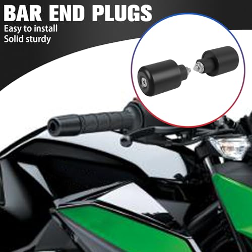 Motorcycle Handle Bar End Grips Plug Weights Hand Grips Plug Caps Replacement for Suzuki DZ-Z400 2014-2024 DR650 DR 650 2019-2024