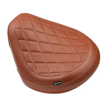 Motorcycle Rider Comfort Seat Fit for CMX1100 Rebel 1100 2021 2022 2023 2024 2025 2026, Leather Front Driver Saddle Solo Cushion Pad, Brown Embossing - color: Front - Brown-B