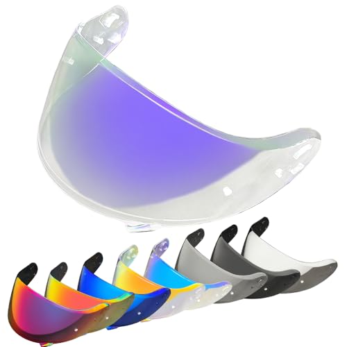Neotec 2 Helmet Visor Replacement.CNS-3 Motorcycle Helmet Shield UV Protection Compatible with Neotec 2 (Revo Clear Purple) - color: Revo Clear Purple