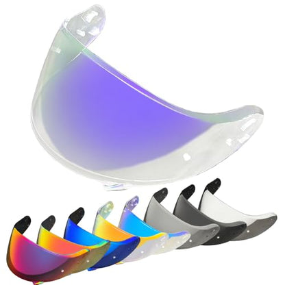 Neotec 2 Helmet Visor Replacement.CNS-3 Motorcycle Helmet Shield UV Protection Compatible with Neotec 2 (Revo Clear Purple) - color: Revo Clear Purple