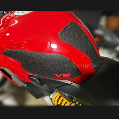 Motorcycle Tank Traction Pad Anti Slip Sticker Gas Knee Grip Protector for Panigale Streetfighter V2 2022 2023