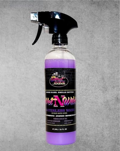 Wet & Wild WNW-16 Waterless Car Wash Detailer Spray for Car DetailingSafe for Cars, Trucks, Motorcycles, Boats, RVs & More, 16 fl oz