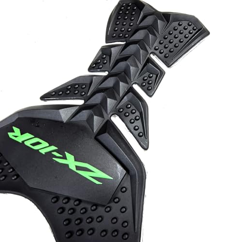 Motorcycle Green Gas Fuel Tank Pad Protector Anti-Slip Rubber Guard Compatible With Kawasaki ZX10R ZX-10R ZX10RR