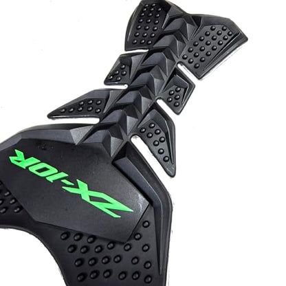 Motorcycle Green Gas Fuel Tank Pad Protector Anti-Slip Rubber Guard Compatible With Kawasaki ZX10R ZX-10R ZX10RR