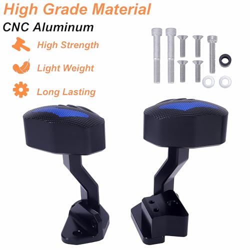 CNC Engine Frame Sliders Cover for SUZUKI Hayabusa GSX1300R GSXR 1300 2021-2023 Gen 3 Motorcycle Engine Crash Bunds Pads Slider Protector Cover Falling Protection Guard for GSX-R1300, Black