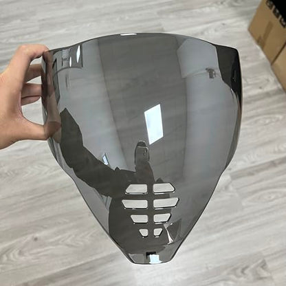 YMTSGEA Airflite Helmet Visor Replacement for IC-06.Motorcycle Helmet Shield Windshield Sunshield PC Lens UV Protection Compatible with Airflite IC-06 (Silver) - color: Silver