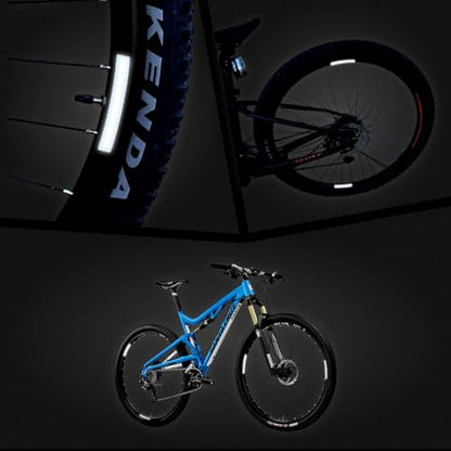 ReflecToes 720 Reflective Wheel Rim Stickers - 16 Pcs Reflective Decals, 720+ Candle Power Wheel Reflectors for Bike - High-Intensity Retroreflective Rim Tape - style: Wheel Rim 720