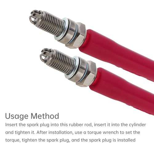 Rubber Tube Portable Car Spark Plug Installation Removal Tool, Spark Plug Installation Tool Rubber Stick for Universal Car and Motorcycles