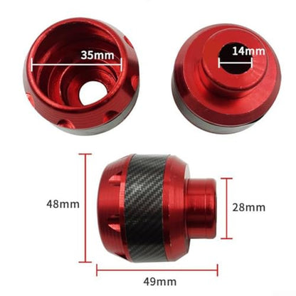 Front Fork Wheel Frame Motorcycle Sliders Crash Pad Protector For Motorcycle And Electric Scooter, Aluminum Alloy Shock Absorption Anti-Fall Cup(Red)