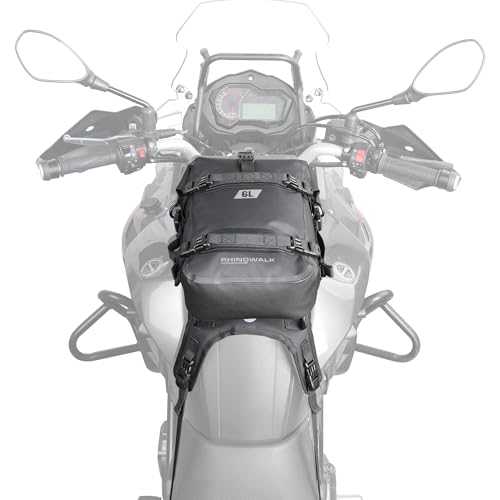 Rhinowalk Motorcycle Frame Bag Saddle Bag Side Bag with Shoulder Strap 6L Motorcycle Tank/Saddle Mount Base