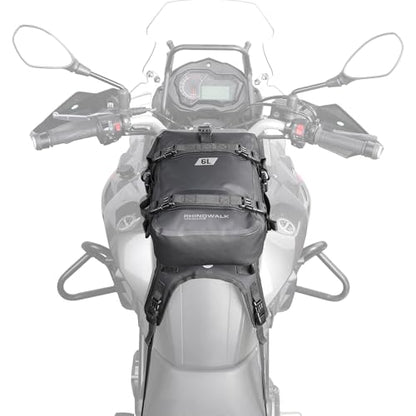 Rhinowalk Motorcycle Frame Bag Saddle Bag Side Bag with Shoulder Strap 6L Motorcycle Tank/Saddle Mount Base