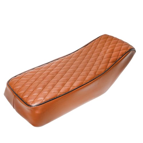 JMCHstore Brown Diamond Stitch Retro Mini bike Seat Cover for Monster Mega Moto MMB80 80cc MMB105 105cc, For Coleman Realtree RB100 RT100 Mini Bike Cushion Replacement parts - color: Brown