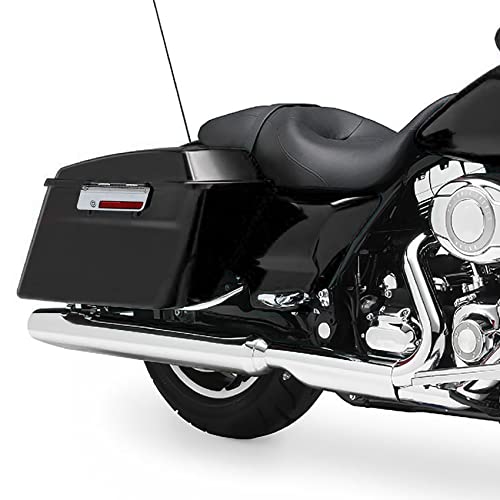 XMT-MOTO Hard Saddlebags Saddle bags for Harley 1994-2013 Touring models road glide, road king, ultra, street glide, electra glide and 1984-2017 Softail models,BLACK - color: BLACK/Chrome Latches, size: Standard