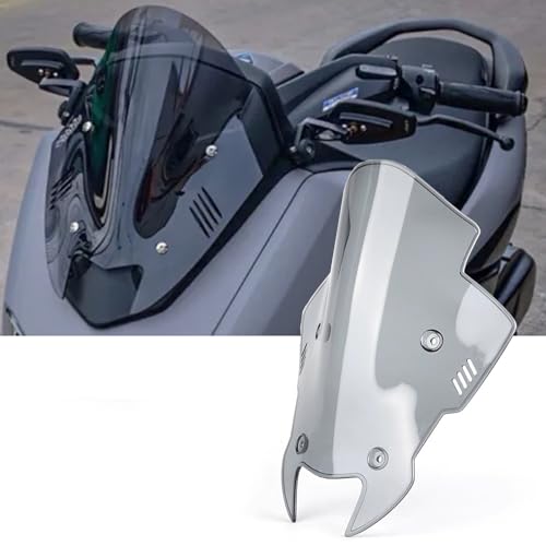 Motorcycle Front Windshield Deflectors for Yamaha NMAX 155 N-MAX 155 2020-2024 Upgraded Competitive New Version Guide Plate Spoiler Accessories for Yamaha (Smoke Grey) - color: Smoke Grey