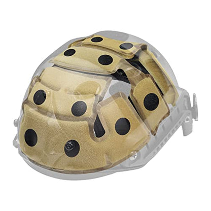 Tactical Helmet Pads - Universal Replacement Internal Memory Foam Pad Inserts for ACH, MICH, EXF Helmets - color: 2nd-Khaki