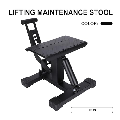 Dirt Bike Stand Motorcycle Lift Jack 1000 Lbs Capacity Height Adjustable Engine Hoist Stand Hydraulic Lift for Dirt Pit Bike ATV Repair Maintainance Heavy Duty