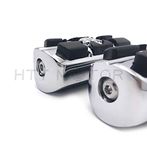 MT216-060- Motorcycle Chrome Zombie Pirate Foot Pegs Compatible with most models w/Harley male mount-style footpeg supports Dyna Touring