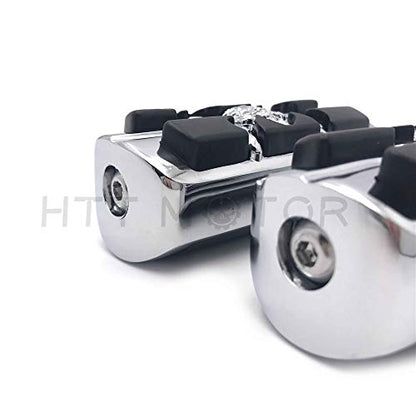 MT216-060- Motorcycle Chrome Zombie Pirate Foot Pegs Compatible with most models w/Harley male mount-style footpeg supports Dyna Touring