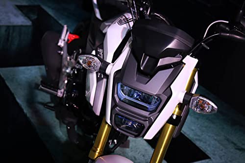 mokuo Motorcycle Front Turn Singal Assemblies Compatible with Honda Grom Msx 125 SF,12V 5W Halogen Lamp Light - color: Front