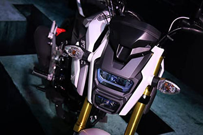 mokuo Motorcycle Front Turn Singal Assemblies Compatible with Honda Grom Msx 125 SF,12V 5W Halogen Lamp Light - color: Front