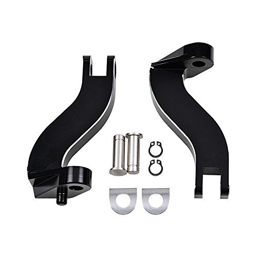 Front Rear Floorboards Footpeg Mount Brake Arm Kits Heel Toe Shift Levers Shifter Pegs Dash Accessory Pack Ignition Fuel Door Saddlebag Latch Cover Frame Grille Compatible with 09-13 Harley Touring