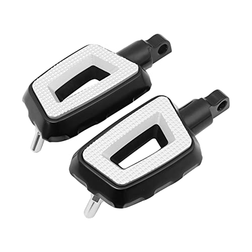 TCMT Male Mount Foot Pegs Rests Fit For Harley Touring Road King Road Street Electra Glide Sportster XL 883 1200 Dyna Softail Freewheeler - color: Black, size: Stype G
