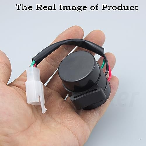 2 PCS Signal Flasher 3 Pins Round Turn Signal Flasher Relay Blinker Black Aftermarket Parts Fit for GY6 50-250cc Scooters Moped ATV Pit Dirt Bike Motorcycles.(2 PCS)