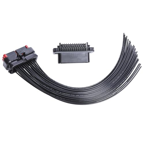 35 Pin ECU Connector Plug Kit, Female ECU Connector Wiring Harness + ECU Male Connector Socket for Automotive RV Truck Computer