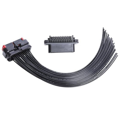 35 Pin ECU Connector Plug Kit, Female ECU Connector Wiring Harness + ECU Male Connector Socket for Automotive RV Truck Computer