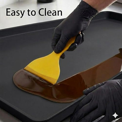 Silicone Oil drip Tray for Under car, One-Piece Molded, Easy to Clean, Lay-Flat Design for Classic Cars, DIY Maintenance, Daily Drip Control and Small Equipment (Black) - color: black