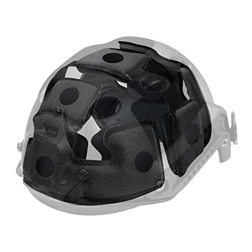 Tactical Helmet Pads - Universal Replacement Internal Memory Foam Pad Inserts for ACH, MICH, EXF Helmets - color: all black