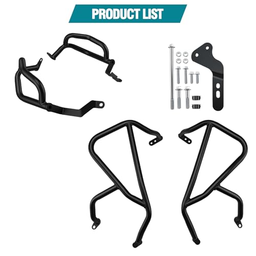 Highway Crash Bar Engine Guard Bumper Protector for Honda NX400 NX500 2024 2025 2026 NX 400 500 Motorcycle Frame Falling Protection Accessories (Upper and Lower)
