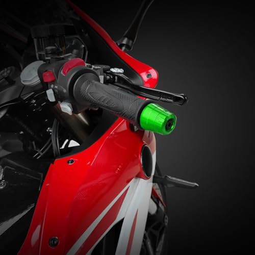 Universal Motorcycle Bar Ends Plug For VulcanS Ninja400 Ninja500/1000/400R/250/250R/250SX/1000SX ZX6R Z650 Z900 Z400 ZX14R ZX10R ZX600 ZX636 ZX4RR ZX4R etc Motorbikes Handlebar bar Ends Plugs - color: Green