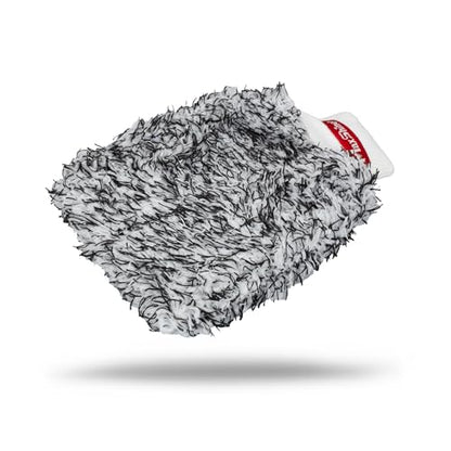 Maxshine Universal Black & White Microfiber Wash Mitt – Premium Scratch-Free, Lint-Free Mitt for Washing Cars, Trucks & Motorcycles – Reusable Auto Detailing Accessory - size: Small