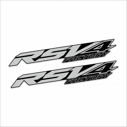 Motorcycle Rear Fairing Reflective Sticker Decals- Waterproof Decal Compatible with Aprilia RSV4 2021-2024 (Gray-Black) - color: Gray-black