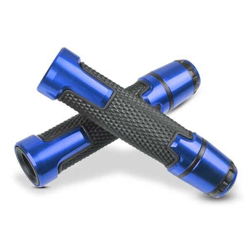 7/8'' 22mm Motorcycle CNC Aluminum Powersports Handlebar Grips with Grip Ends for CBR500 CBR1000RR CBR1100XX CBR125 CBR250 CBR300R CBR400RR CBR450SR CBR600RR CBR600F CBR900RR CBR954RR Blue - color: blue, size: Handlebar Grips with Grip Ends
