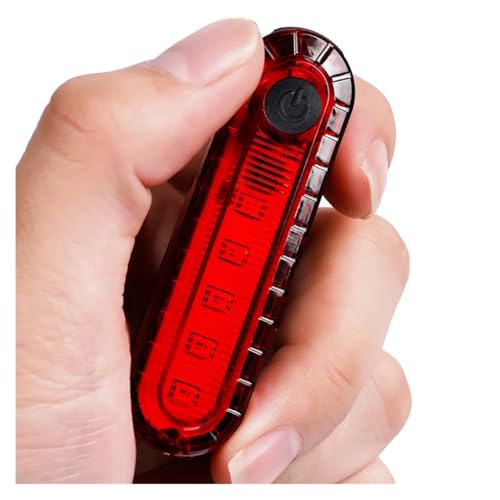 Bike Rear Tail Light USB Rechargeable White Red LED Bright Bicycle Taillights Safety Warning Helmet Lights Cycling Accessories Tails Brakes Lights - color: Red 1pc