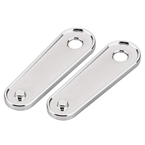 Chrome Motorcycle Rear Passenger Floorboard Foot Peg Frame Plates Compatible for 1993-2023 Harley Electra Road Street Glides Road Kings & Trikes - color: Chrome